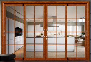 钛镁铝合金推拉移门客厅阳台推拉门 隔断门 加厚8分双包门套