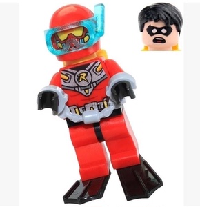 lego 超级英雄 蝙蝠侠人仔 sh161 潜水服罗宾 76027 配脚链手铐