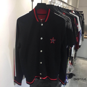 上海现货givenchy/纪梵希 gvc五角星星字母 男士棒球服夹克外套