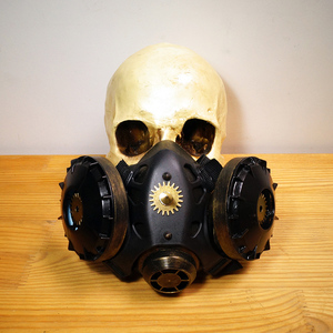 熠先生的蒸汽朋克steampunk情人节防毒面具复古护目防霾pm2.5北京