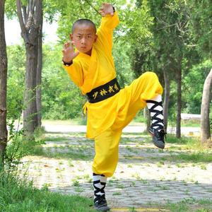 儿童小和尚演出服少林寺武术练功服装儿童舞蹈表演服小和尚练武服