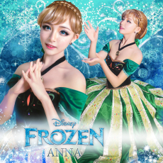 冰雪奇缘 安娜 cos服