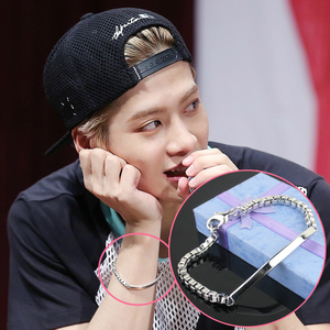 got7 jackson王嘉尔 同款 周边 威尼斯平片手链 韩版男士手链手镯