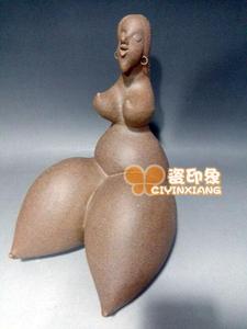 000人付款淘宝景德镇现代抽象创意人物雕塑 陶泥女人体 软装设计酒吧