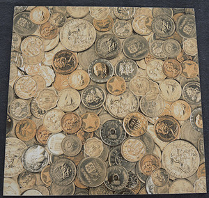 中式复古瓷砖花砖600仿古砖地砖文化砖艺术砖水泥砖仿古钱币