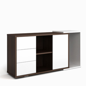 上海荣阅办公家具木质板式文件柜矮柜低柜子家用书柜茶水柜