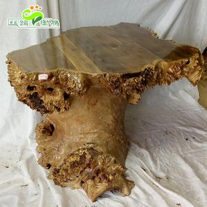 胡杨根雕茶几胡杨木雕刻功夫茶艺桌天然树根现货直销 大漠胡杨木