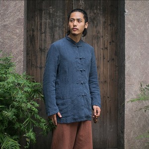 麻布衣男外套亚麻