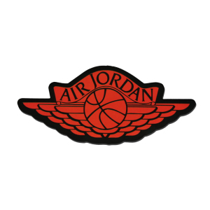 行李箱飞人标志乔丹1手机滑板aj1个性吉他汽车防水旅行箱球鞋贴纸