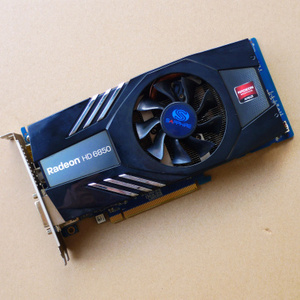 蓝宝石hd6850 1g d5 256位 白金版 游戏显卡 成色新 无水洗
