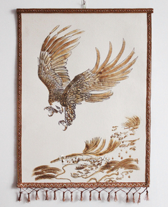 大展宏图毡画 蒙古毡画羊毛毡画内蒙古工艺品蒙古族特色挂画