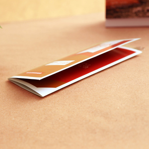 合肥高山广告 a3印刷两折 三折页 250克铜版纸压痕 1000张起印