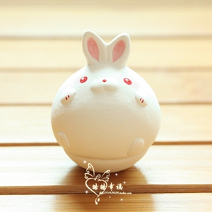日本制少女心可爱兔招财猫达摩开运陶瓷不倒翁桌面书桌小摆件室内