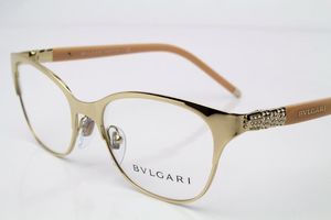 XH美国代购宝格丽Bvlgari BV2167B 278女金色金属全框近视眼镜架