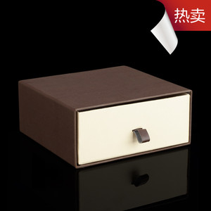 现货咖色抽拉盒皮带盒腰带盒饰品盒方形礼品盒包装盒承接定制定做