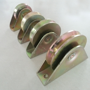 5寸3寸3.5寸4寸平移铁门90度v型槽移门轴承滑轮 轴承铁轮子脚轮