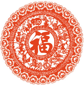 720海报印制展板写真喷绘贴纸261十二生肖福字