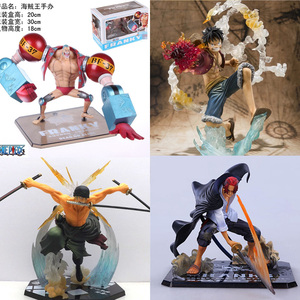 海贼王手办zero红发香克斯战斗版 路飞索隆山治模型公仔one piece