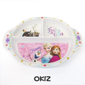 韩国宝宝餐具冰雪奇缘树脂餐盘 零食餐盘