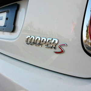 适用宝马迷你mini cooper车标 金属cooper尾标后备厢标s中网标贴