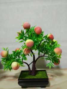 热卖仿真小桃树,家具摆放仿真小盆景盆栽网批