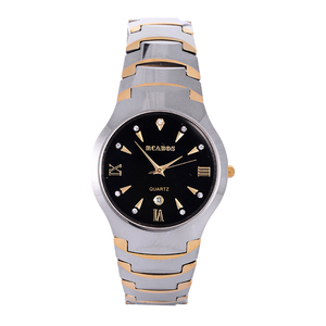 路卡波斯rcabos 女士钨钢日历手表 时尚防水超薄男表 韩版潮表 女