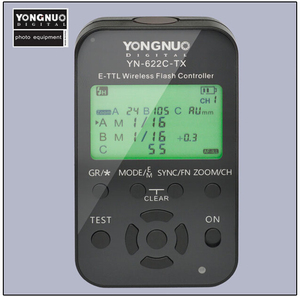 永诺YN-622C-TX 适用于佳能5D2/5D3/70D 无线TTL引闪器高速同步80