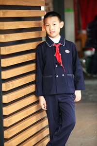 三件套男生款春秋季制服 品牌校服bopos小学生班服 学生校服裤子