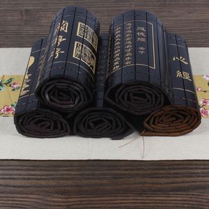 古代竹书 中式竹简 拍摄道具 兰亭序 竹简三字经 论语 道德经竹书