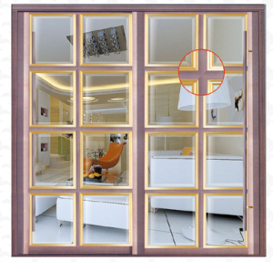 钢化玻璃拼格门