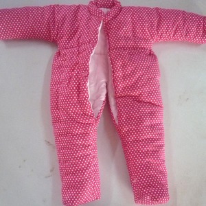 婴儿手工棉衣爬服宝宝冬季纯棉花男女婴儿棉袄棉裤套装连体衣包脚