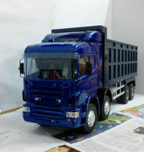 田宫r620 拖头 8x4 液压 泥头车 自卸车 超载斗 带漆面