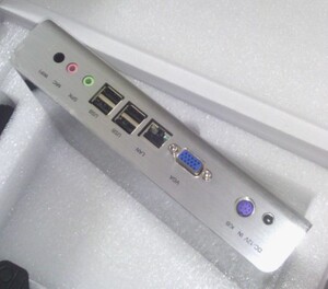 超小迷你主机 n270cpu 1g内存 8g ssd 全铝工业电脑 pos