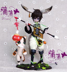 剑灵软陶手办 灵族正太 软陶人偶定制