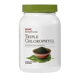 美国健安喜gnc三重叶绿素90粒清除体内毒素chlorophyll