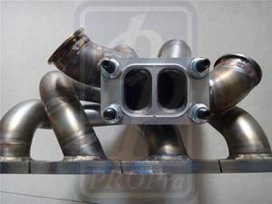 FULL RACE Twin Scroll Turbo Manifold EVO 4G63 三菱 双吹 头焦