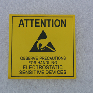 9027人付款天猫善亿caution警示防静电标识标签不干胶贴纸防水esd标志