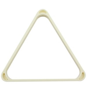台球专用台球桌三角架/台球三角框/摆球架 象牙白加厚型塑料用品