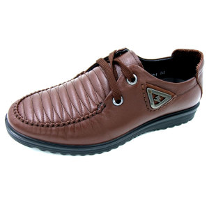 白雕男鞋系带真皮牛皮商务休闲皮鞋包邮