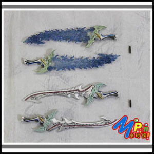 (现货)魔戒可动 garo 牙狼 绝狼 双刀 火焰特效(abs上色完成品)