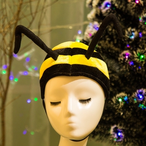 头饰小动物头套幼儿园游戏道具表演面具卡通立体帽子蜜蜂蚂蚁3人付款