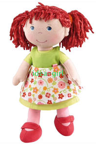 现货德国haba哈芭女孩娃娃doll liese布艺玩具安抚玩偶布偶302110