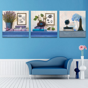 地中海装饰画欧式油画墙画壁画美式客厅书房沙发背景墙挂画无框画