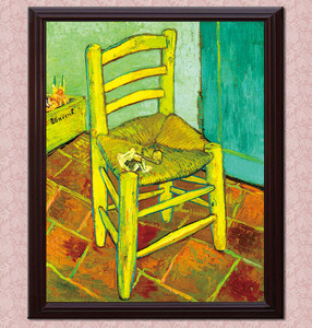 艺微有框画装饰画挂画世界名家名画梵高凡高静物椅子2