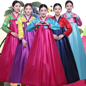 改良韩服女成人朝鲜服装鲜族服传统韩国古装大长今民族舞蹈演出服