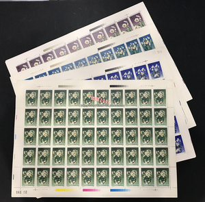 t147 水仙花邮票版票,大版挺版原胶全品相