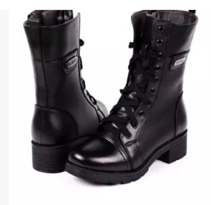 强人3515军靴女特种兵女靴子真皮羊毛军勾棉鞋马丁靴女鞋
