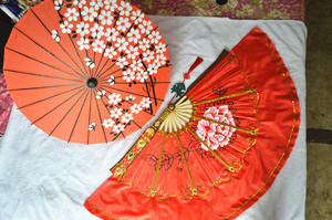 剑网三/3 七秀cosplay鹃啼红伞血影天宇舞姬 华丽大扇子 技能扇