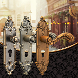 力霸门锁室内卧室房门锁欧式木门锁门把手实木门锁锁具磁力静音锁