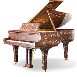 珠江钢琴旗舰店 白蔷薇之恋三角演奏恺撒堡钢琴 收藏鉴赏级